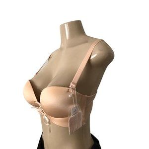 Increase your Bust size Cute Padded Push Up Front Lace Convertable Bra